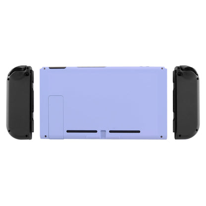 eXtremeRate Retail Soft Touch Grip Light Violet Console Back Plate DIY Replacement Housing Shell Case for Nintendo Switch Console with Kickstand - JoyCon Shell NOT Included - ZP309