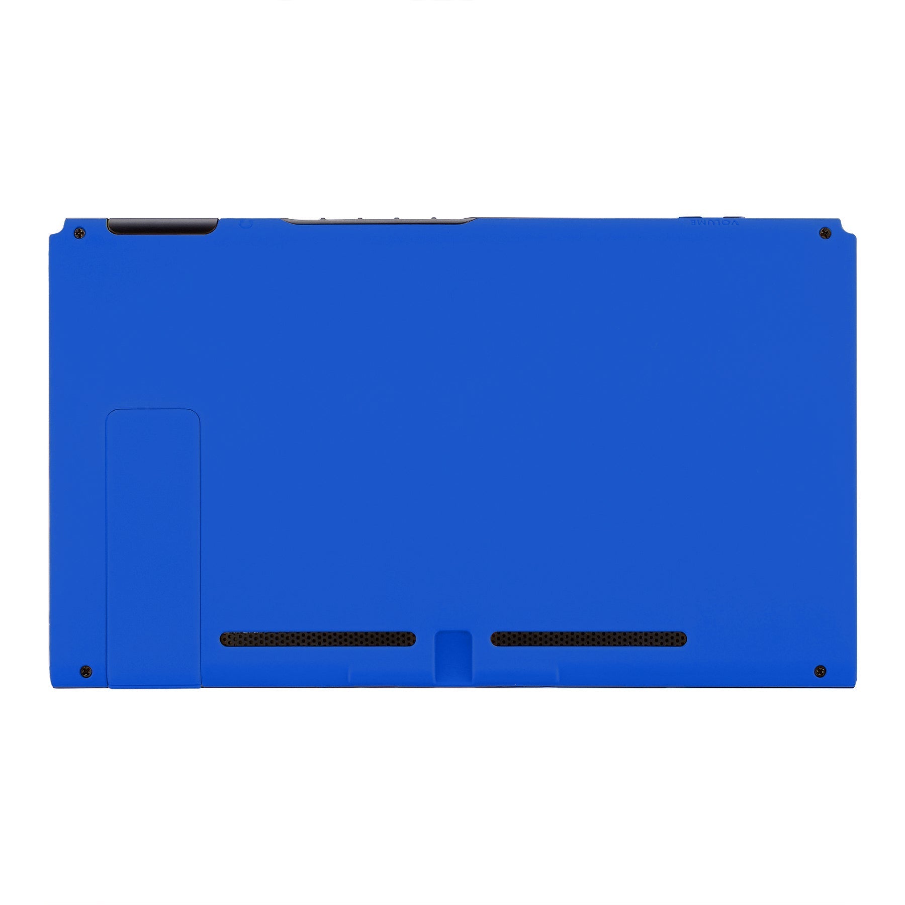 eXtremeRate Retail Soft Touch Grip Blue Console Back Plate DIY Replacement Housing Shell Case for NS Switch Console with Kickstand - JoyCon Shell NOT Included - ZP313