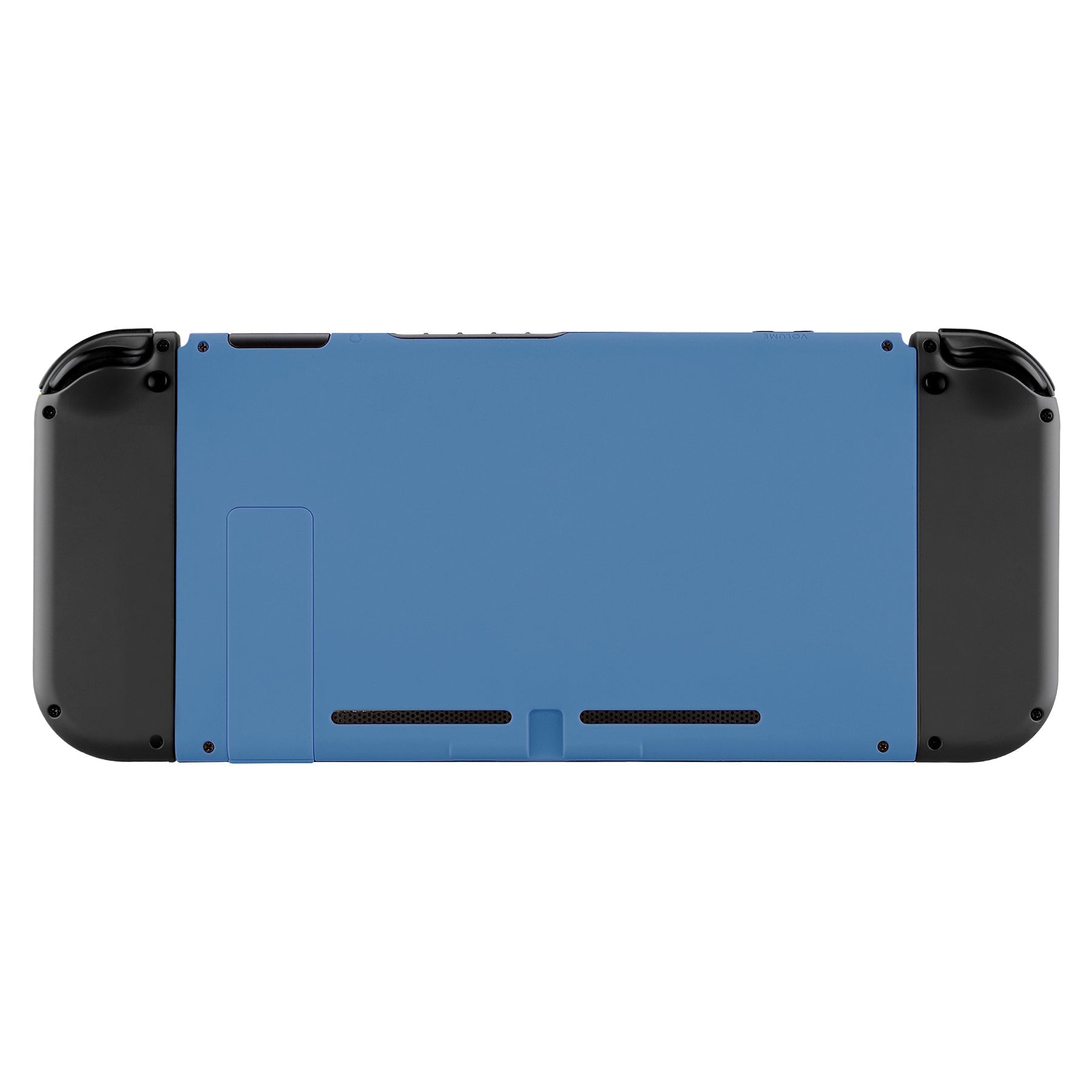 eXtremeRate Retail Soft Touch Grip Airforce Blue Console Back Plate DIY Replacement Housing Shell Case for NS Switch Console with Kickstand - JoyCon Shell NOT Included - ZP318