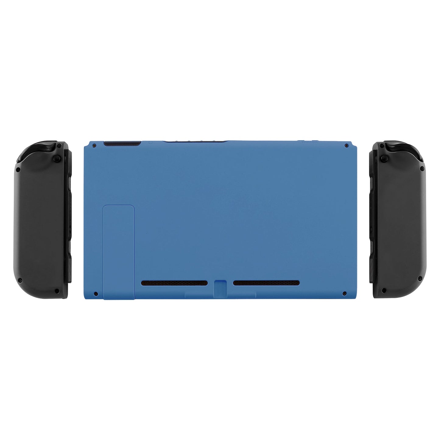 eXtremeRate Retail Soft Touch Grip Airforce Blue Console Back Plate DIY Replacement Housing Shell Case for NS Switch Console with Kickstand - JoyCon Shell NOT Included - ZP318