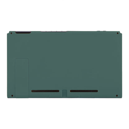 eXtremeRate Retail Soft Touch Grip Pine Green Console Back Plate DIY Replacement Housing Shell Case for NS Switch Console with Kickstand - JoyCon Shell NOT Included - ZP321