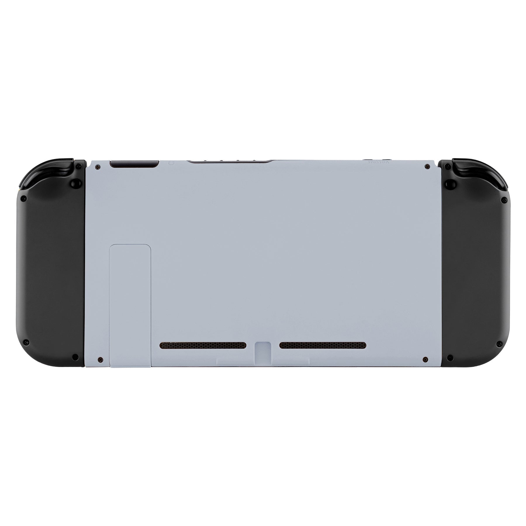 eXtremeRate Retail Soft Touch Grip New Hope Gray Console Back Plate DIY Replacement Housing Shell Case for NS Switch Console with Kickstand - JoyCon Shell NOT Included - ZP322