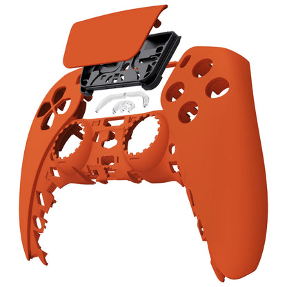 eXtremeRate Retail Orange Touchpad Front Housing Shell Compatible with ps5 Controller BDM-010 BDM-020 BDM-030, DIY Replacement Shell Custom Touch Pad Cover Compatible with ps5 Controller - ZPFP3004G3