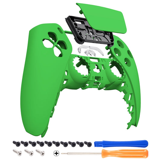 eXtremeRate Retail Green Touchpad Front Housing Shell Compatible with ps5 Controller BDM-010 BDM-020 BDM-030, DIY Replacement Shell Custom Touch Pad Cover Compatible with ps5 Controller - ZPFP3006G3