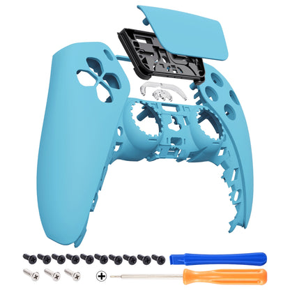 eXtremeRate Retail Heaven Blue Touchpad Front Housing Shell Compatible with ps5 Controller BDM-010 BDM-020 BDM-030, DIY Replacement Shell Custom Touch Pad Cover Compatible with ps5 Controller - ZPFP3011G3