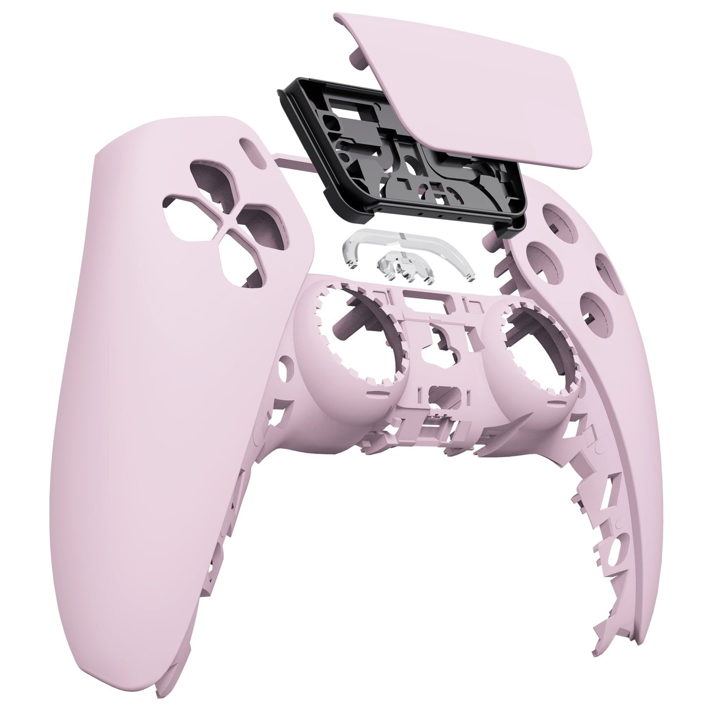 eXtremeRate Retail Cherry Blossoms Pink Touchpad Front Housing Shell Compatible with ps5 Controller BDM-010 BDM-020 BDM-030, DIY Replacement Shell Custom Touch Pad Cover Compatible with ps5 Controller - ZPFP3012G3