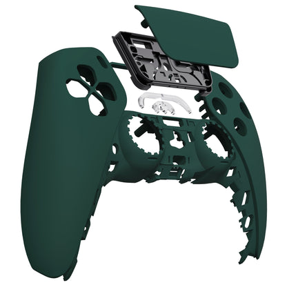 eXtremeRate Retail Racing Green Touchpad Front Housing Shell Compatible with ps5 Controller BDM-010 BDM-020 BDM-030, DIY Replacement Shell Custom Touch Pad Cover Compatible with ps5 Controller - ZPFP3016G3