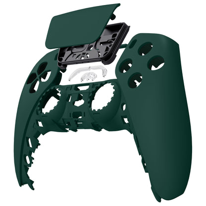 eXtremeRate Retail Racing Green Touchpad Front Housing Shell Compatible with ps5 Controller BDM-010 BDM-020 BDM-030, DIY Replacement Shell Custom Touch Pad Cover Compatible with ps5 Controller - ZPFP3016G3