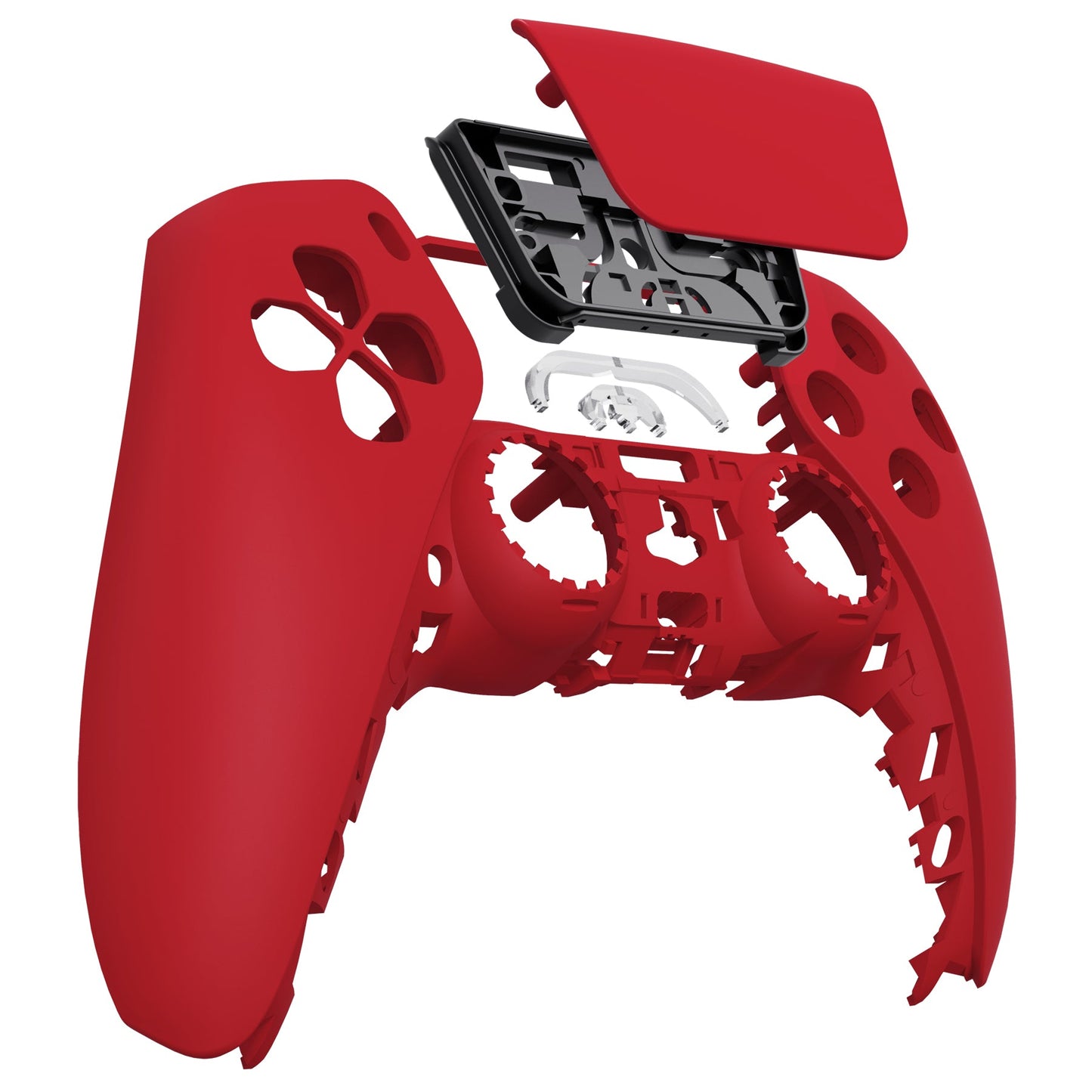 eXtremeRate Retail Passion Red Touchpad Front Housing Shell Compatible with ps5 Controller BDM-010 BDM-020 BDM-030, DIY Replacement Shell Custom Touch Pad Cover Compatible with ps5 Controller - ZPFP3021G3