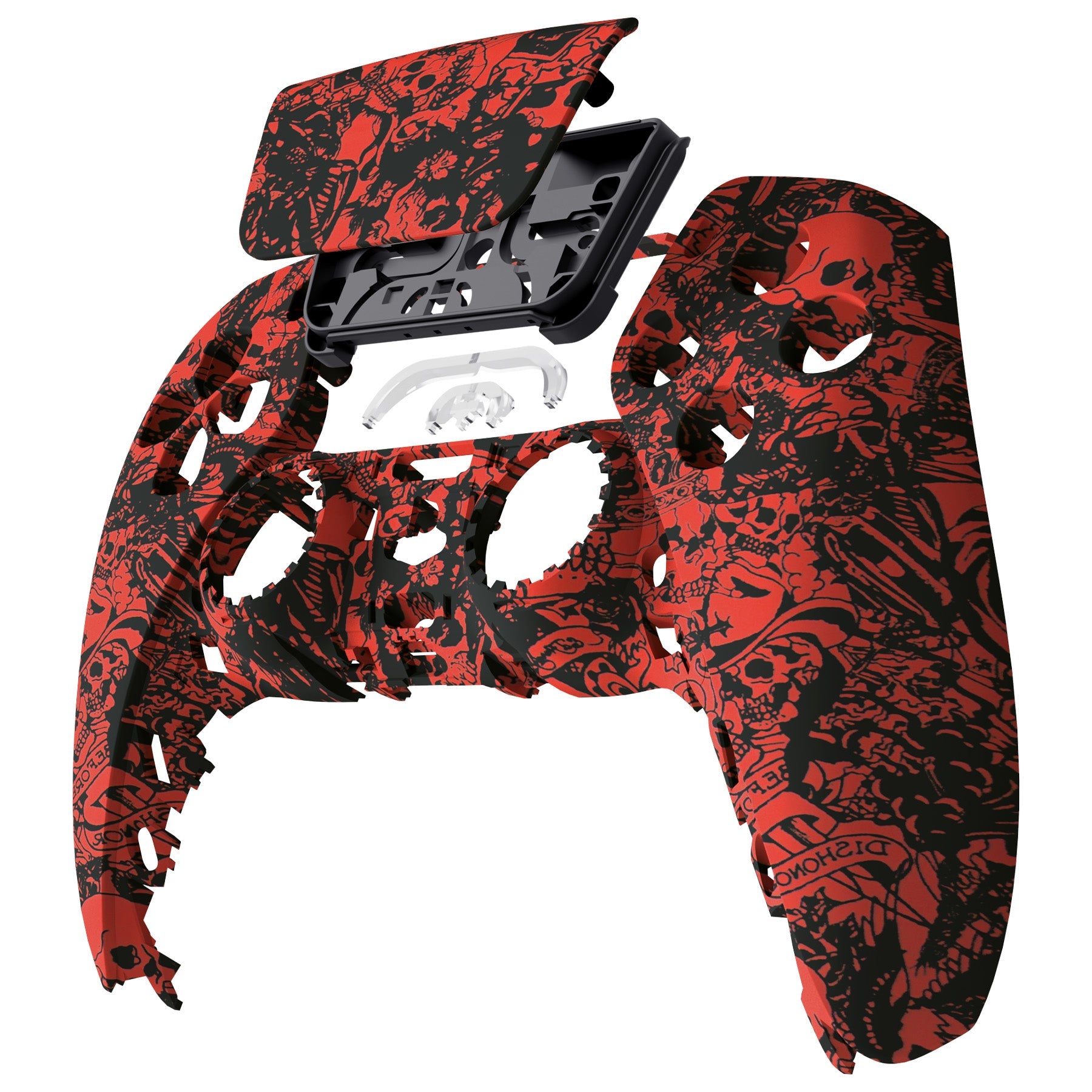 eXtremeRate Retail Demons and Monsters Patterned Touchpad Front Housing Shell Compatible with ps5 Controller BDM-010 BDM-020 BDM-030, DIY Replacement Shell Custom Touch Pad Cover Compatible with ps5 Controller - ZPFS2002G3