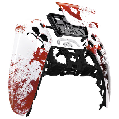 eXtremeRate Retail Blood Zombie Touchpad Front Housing Shell Compatible with ps5 Controller BDM-010 BDM-020 BDM-030, DIY Replacement Shell Custom Touch Pad Cover Compatible with ps5 Controller - ZPFT1052G3