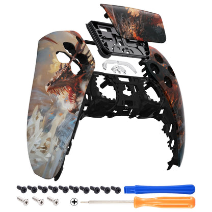 eXtremeRate Replacemen Front Housing Shell with Touchpad Compatible with PS5 Controller BDM-010 BDM-020 BDM-030 - eXtremeRate