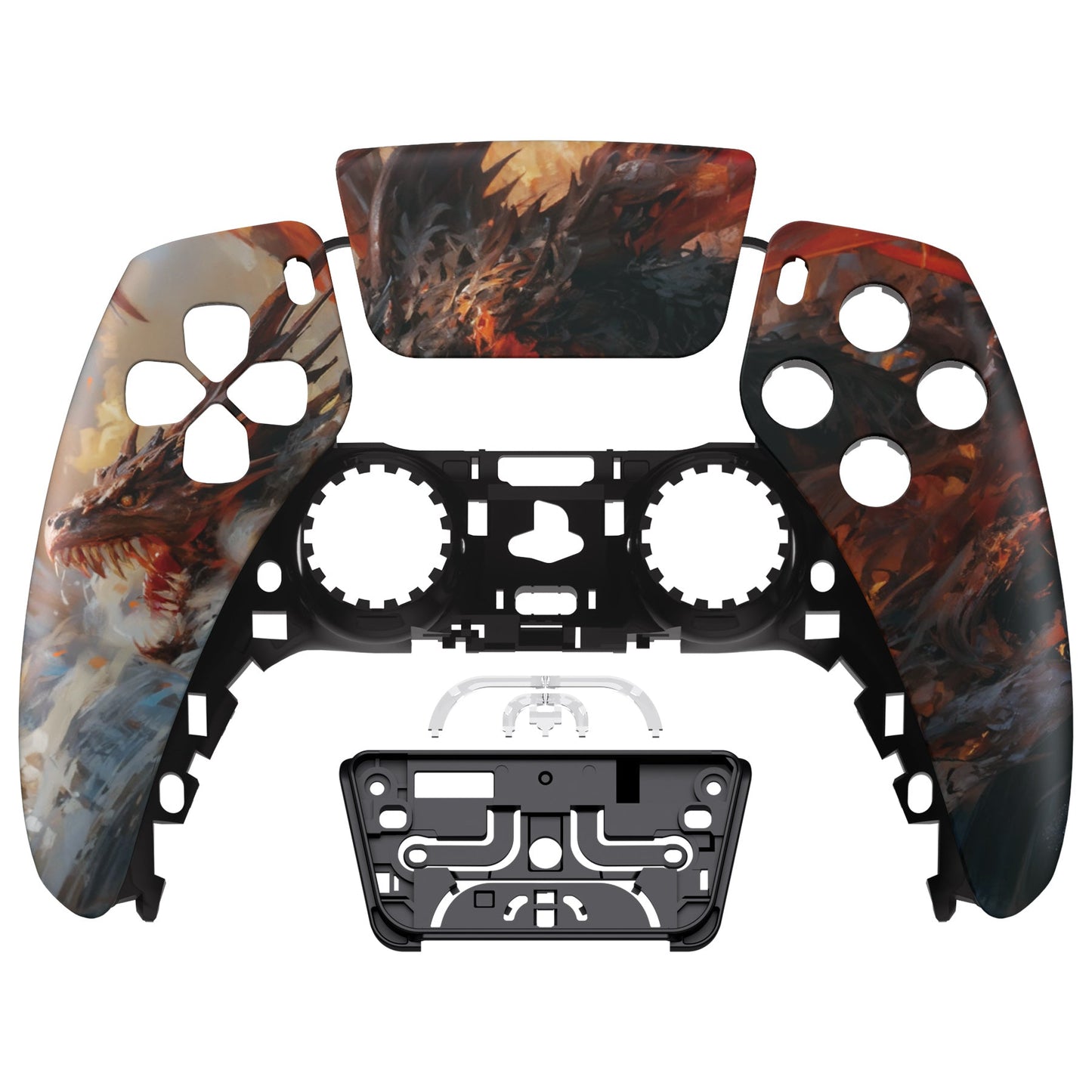 eXtremeRate Replacemen Front Housing Shell with Touchpad Compatible with PS5 Controller BDM-010 BDM-020 BDM-030 - eXtremeRate