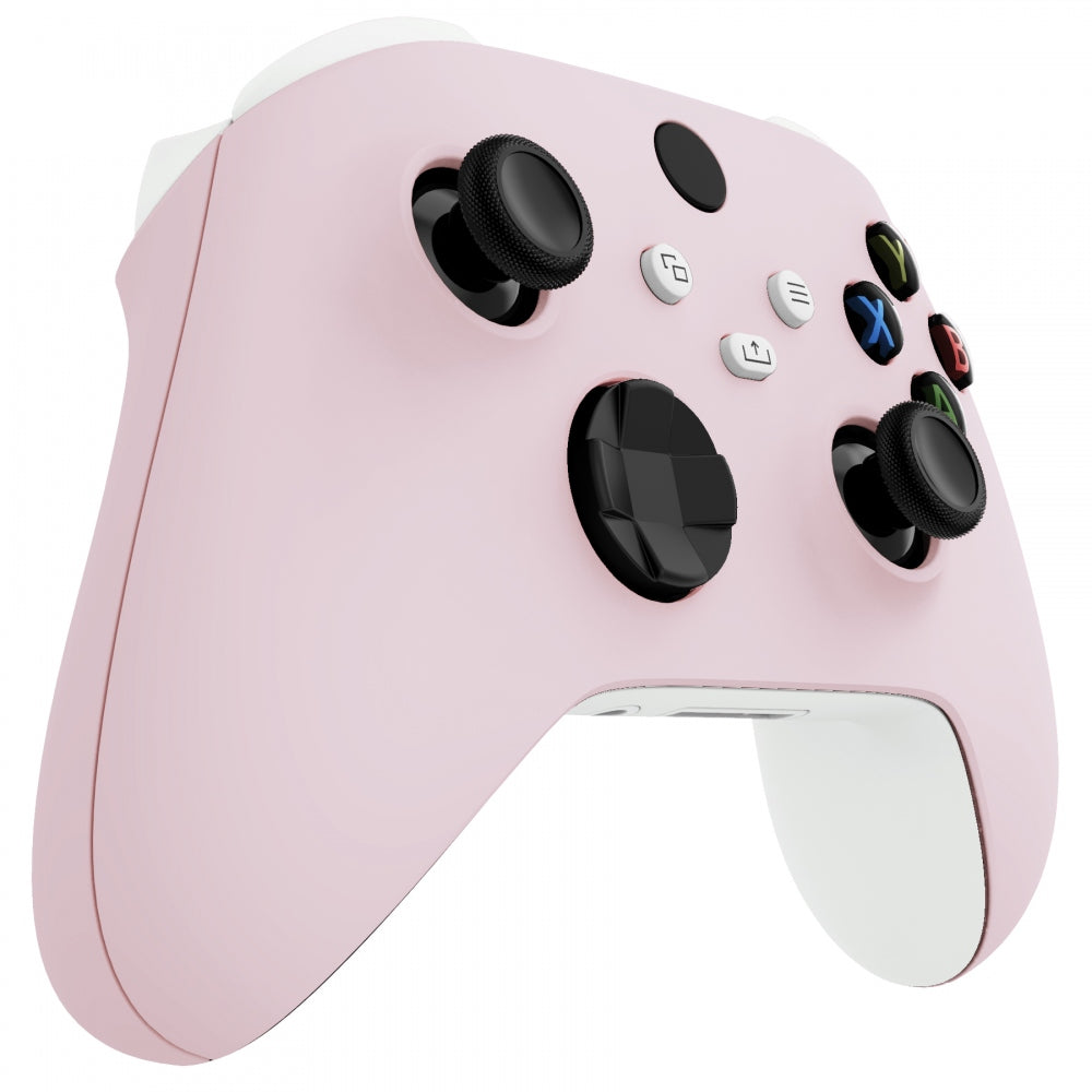 eXtremeRate Retail Soft Touch Cherry Blossoms Pink Replacement Handles Shell for Xbox Series X Controller, Custom Side Rails Panels Front Housing Shell Faceplate for Xbox Series S Controller - Controller NOT Included - ZX3P312