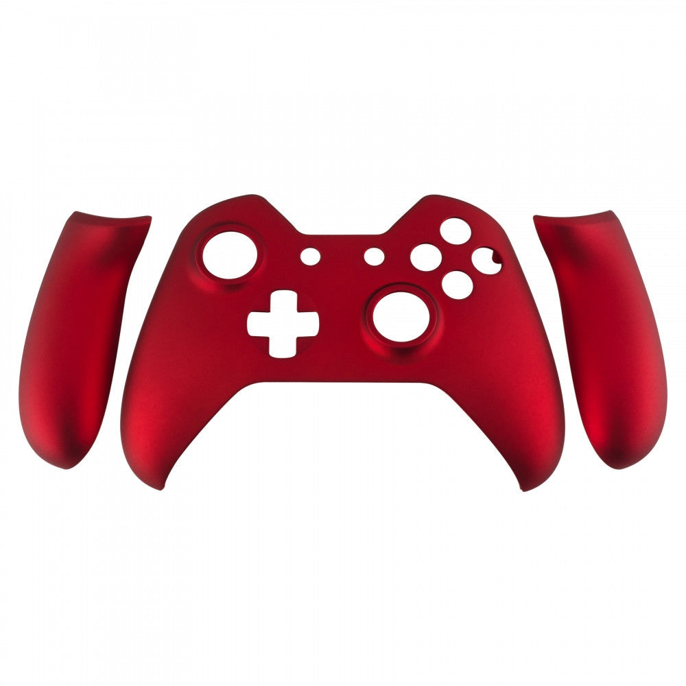 eXtremeRate Retail Red Soft Touch Front Shell with Side Rails for Xbox One Controller - ZXOMSF01