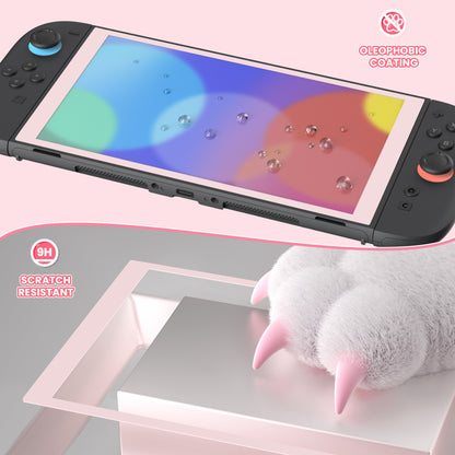 eXtremeRate Nintendo Switch 2に対応用強化ガラスフィルム 2枚セット【チェリーブロッサムピンク】