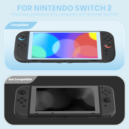 eXtremeRate Nintendo Switch 2に対応用強化ガラスフィルム 2枚セット【ヘブンブルー】