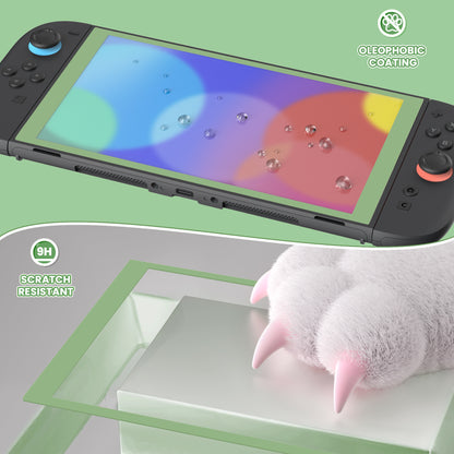 eXtremeRate Nintendo Switch 2に対応用強化ガラスフィルム 2枚セット【抹茶グリーン】