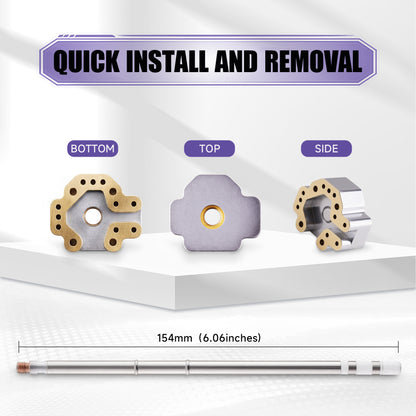 eXtremeRate ps4/ps5/Xbox One/Xbox Series S・X/Switch Proコントローラーに対応用3Dジョイスティック用はんだ除去ごて先（ヒーティングスティック付き）、T12はんだごてステーション対応、13mmアナログスティック修理工具