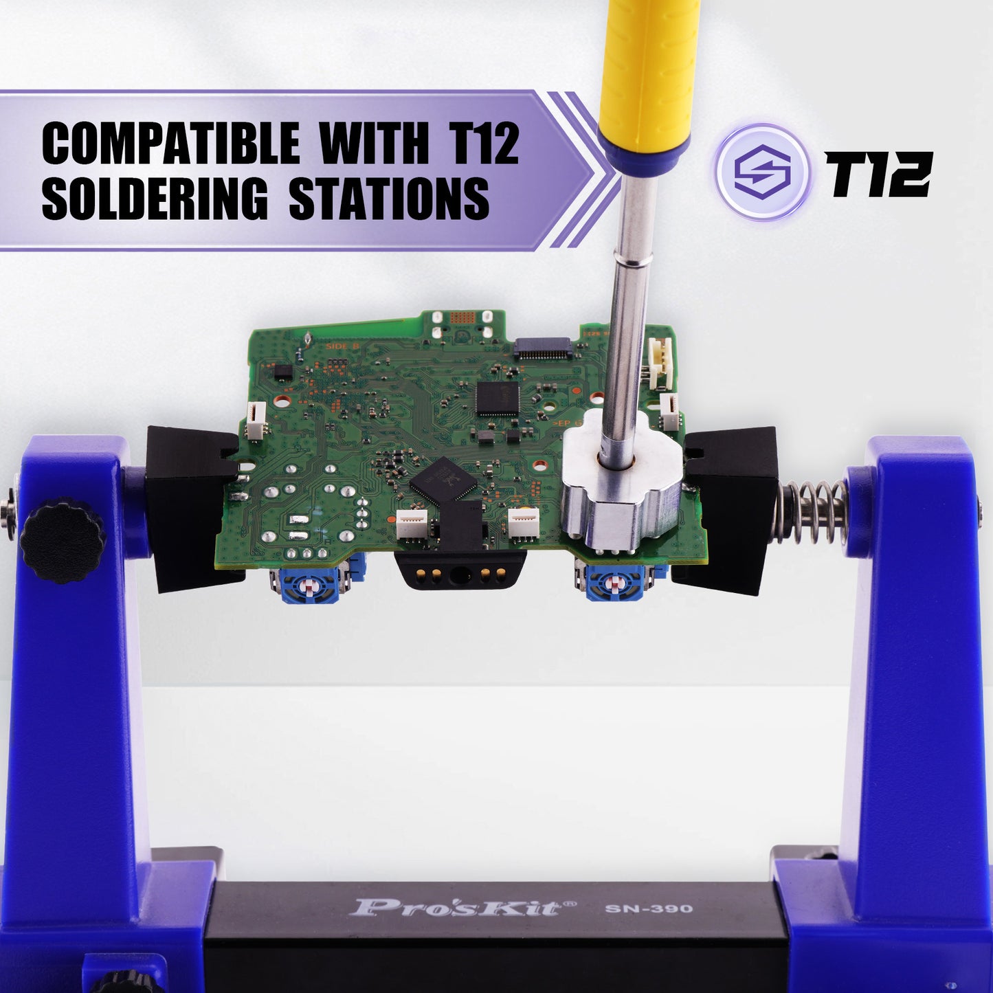 eXtremeRate ps4/ps5/Xbox One/Xbox Series S・X/Switch Proコントローラーに対応用3Dジョイスティック用はんだ除去ごて先（ヒーティングスティック付き）、T12はんだごてステーション対応、13mmアナログスティック修理工具