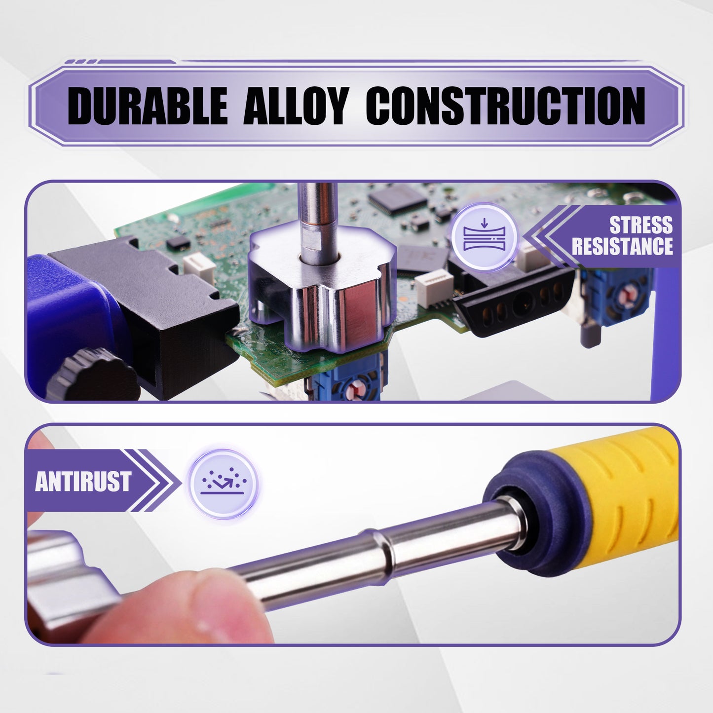 eXtremeRate ps4/ps5/Xbox One/Xbox Series S・X/Switch Proコントローラーに対応用3Dジョイスティック用はんだ除去ごて先（ヒーティングスティック付き）、T12はんだごてステーション対応、13mmアナログスティック修理工具