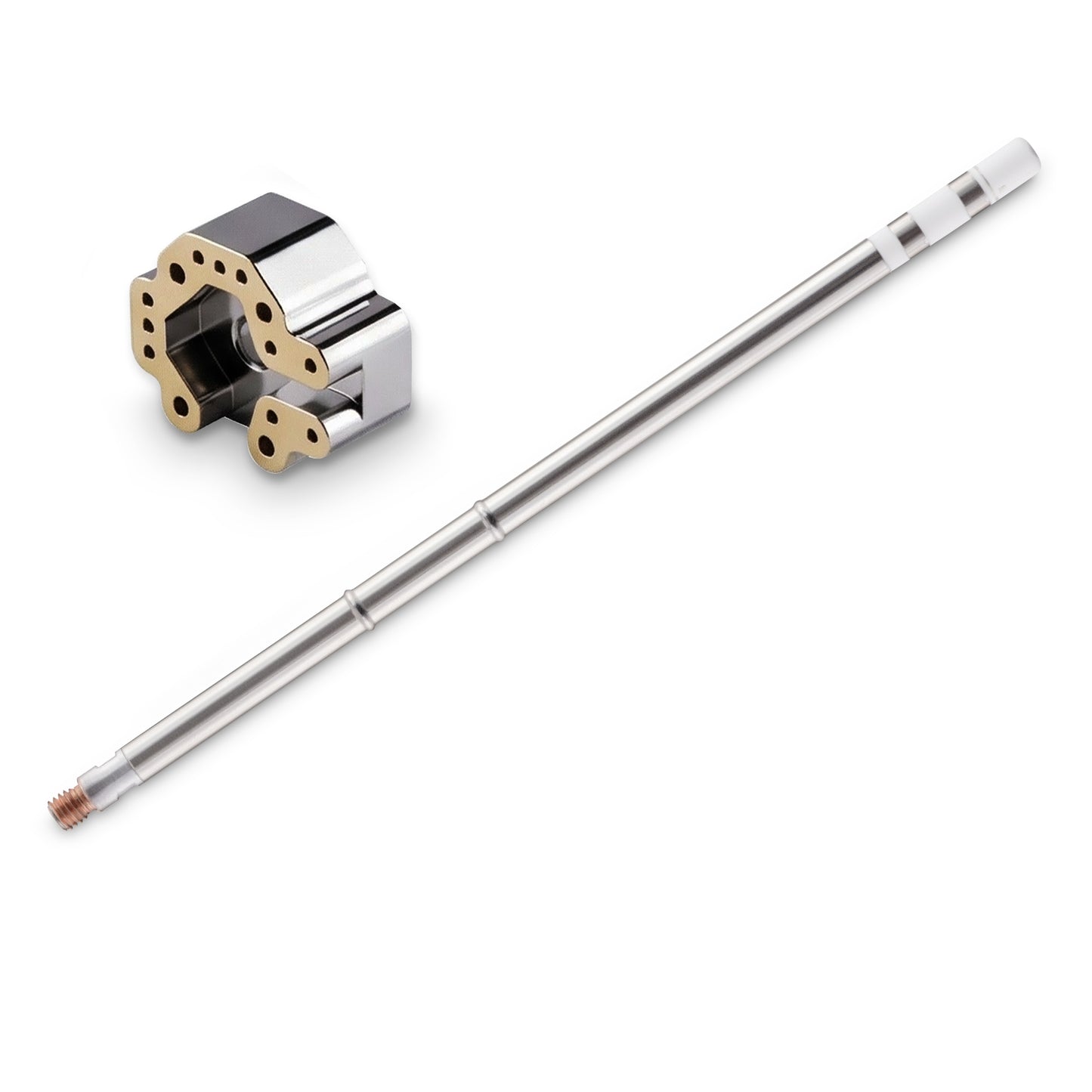 eXtremeRate ps4/ps5/Xbox One/Xbox Series S・X/Switch Proコントローラーに対応用3Dジョイスティック用はんだ除去ごて先（ヒーティングスティック付き）、T12はんだごてステーション対応、13mmアナログスティック修理工具