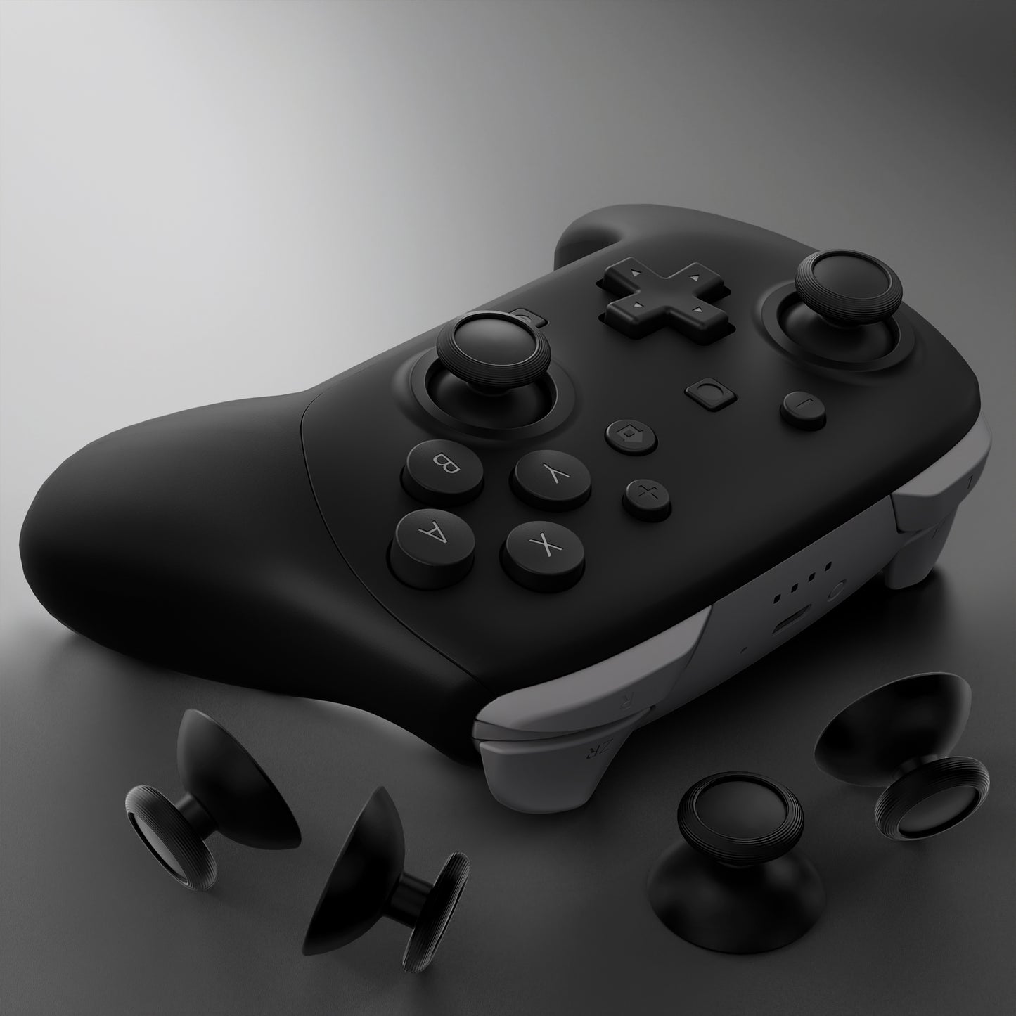 eXtremeRate Nintendo Switch 2 Proコントローラー対応交換用3Dジョイスティック 4ペアセット【ブラック】