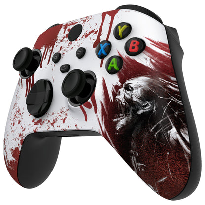 eXtremeRate ASR Version Front Housing Shell with Accent Rings for Xbox Series X/S Controller & Xbox Core Controller - Blood Zombie eXtremeRate