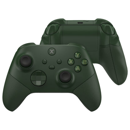 eXtremeRate Xbox Series X&Sコントローラー対応用ASRバージョン 高性能再設計 フルセットシェルボタン FLEXOR サイドレールグリップ トリガーストップキット【バンブーグリーン】
