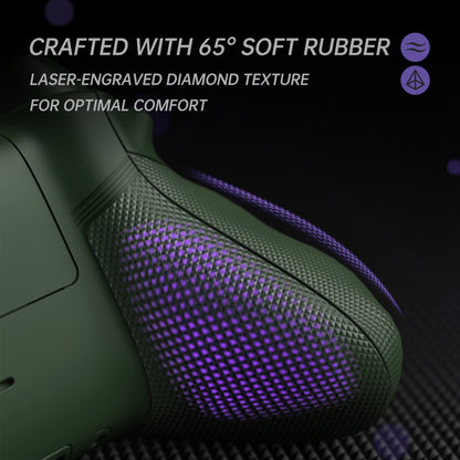 eXtremeRate Xbox Series X&Sコントローラー対応用ASRバージョン 高性能再設計 フルセットシェルボタン FLEXOR サイドレールグリップ トリガーストップキット【バンブーグリーン】