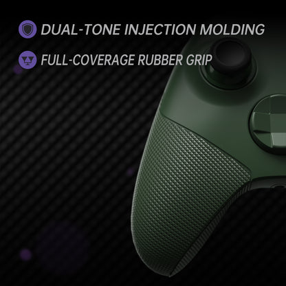 eXtremeRate Xbox Series X&Sコントローラー対応用ASRバージョン 高性能再設計 フルセットシェルボタン FLEXOR サイドレールグリップ トリガーストップキット【バンブーグリーン】