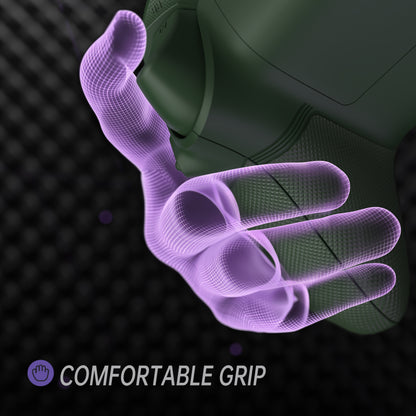 eXtremeRate Xbox Series X&Sコントローラー対応用ASRバージョン 高性能再設計 フルセットシェルボタン FLEXOR サイドレールグリップ トリガーストップキット【バンブーグリーン】
