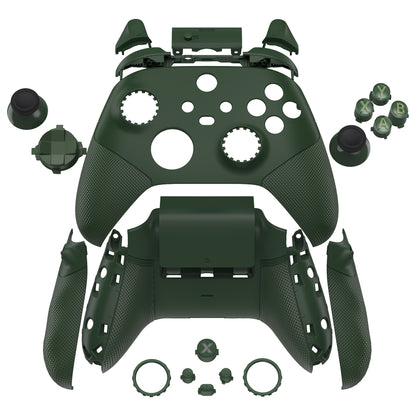 eXtremeRate Xbox Series X&Sコントローラー対応用ASRバージョン 高性能再設計 フルセットシェルボタン FLEXOR サイドレールグリップ トリガーストップキット【バンブーグリーン】