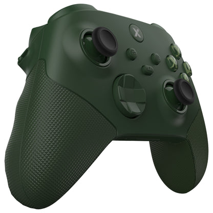 eXtremeRate Xbox Series X&Sコントローラー対応用ASRバージョン 高性能再設計 フルセットシェルボタン FLEXOR サイドレールグリップ トリガーストップキット【バンブーグリーン】