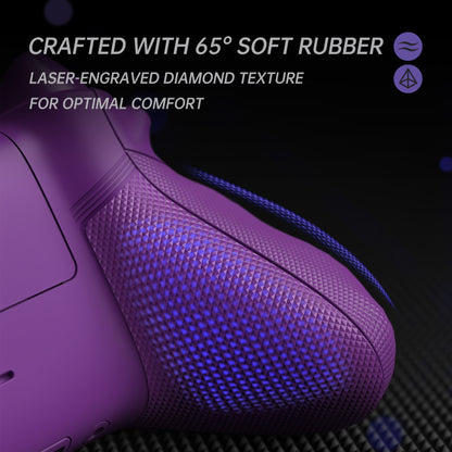 eXtremeRate Xbox Series X&Sコントローラー対応用ASRバージョン 高性能再設計 フルセットシェルボタン FLEXOR サイドレールグリップ トリガーストップキット【ミストパープル】