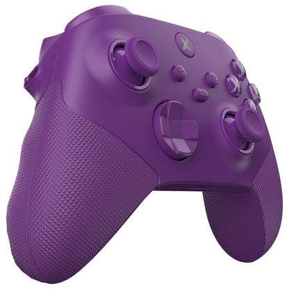 eXtremeRate Xbox Series X&Sコントローラー対応用ASRバージョン 高性能再設計 フルセットシェルボタン FLEXOR サイドレールグリップ トリガーストップキット【ミストパープル】