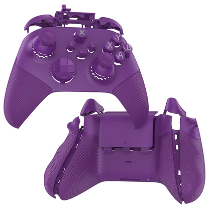 eXtremeRate Xbox Series X&Sコントローラー対応用ASRバージョン 高性能再設計 フルセットシェルボタン FLEXOR サイドレールグリップ トリガーストップキット【ミストパープル】