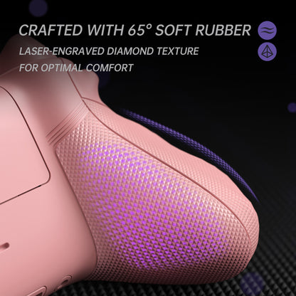 eXtremeRate Xbox Series X&Sコントローラー対応用ASRバージョン 高性能再設計 フルセットシェルボタン FLEXOR サイドレールグリップ トリガーストップキット【ピンク】