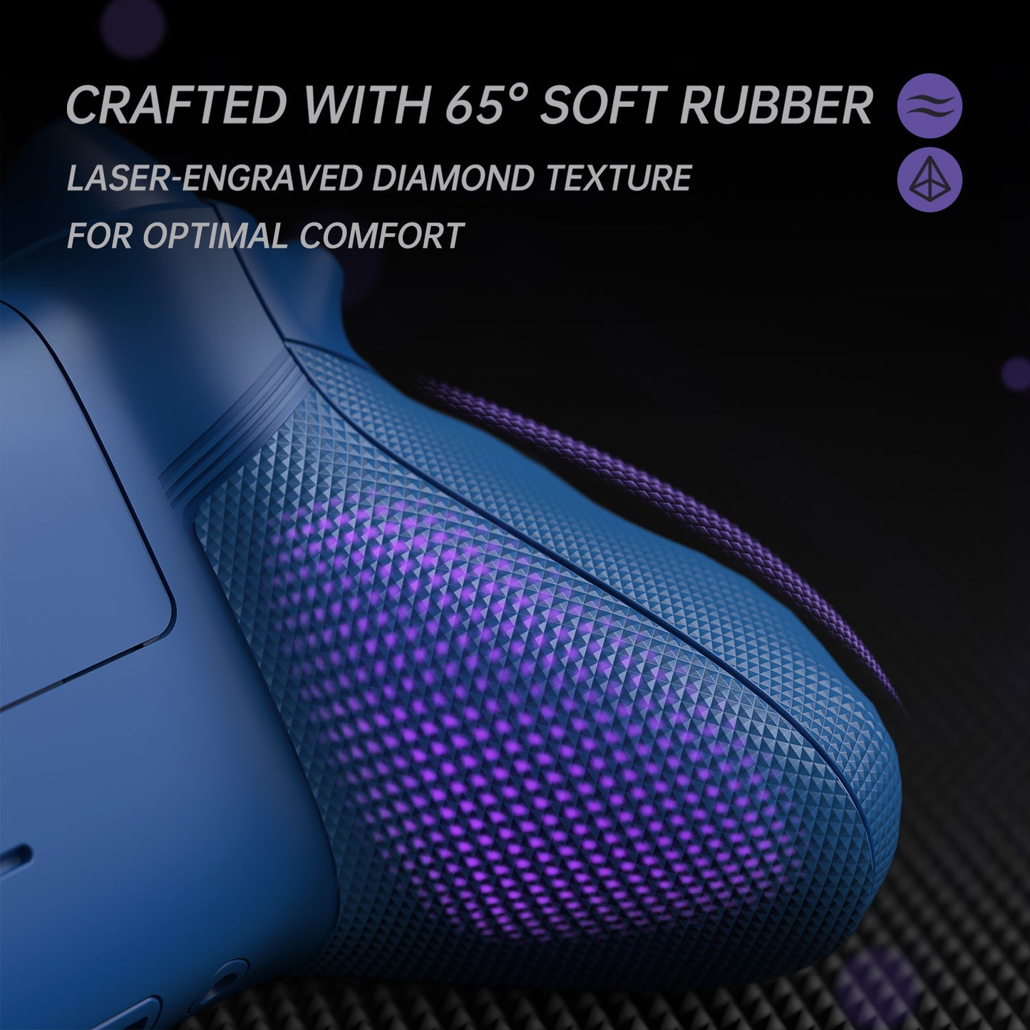 eXtremeRate Xbox Series X&Sコントローラー対応用ASRバージョン 高性能再設計 フルセットシェルボタン FLEXOR サイドレールグリップ トリガーストップキット【ブルー】