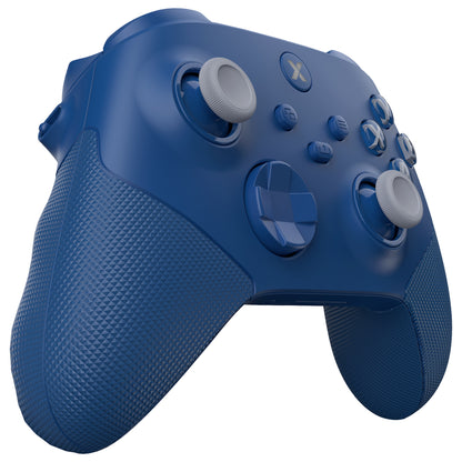 eXtremeRate Xbox Series X&Sコントローラー対応用ASRバージョン 高性能再設計 フルセットシェルボタン FLEXOR サイドレールグリップ トリガーストップキット【ブルー】