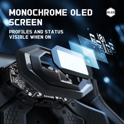 eXtremeRate PS5 edgeコントローラーに対応用BEYOND バックパドルキット、OLEDディスプレイ&エルゴノミックグリップ【ブラック】