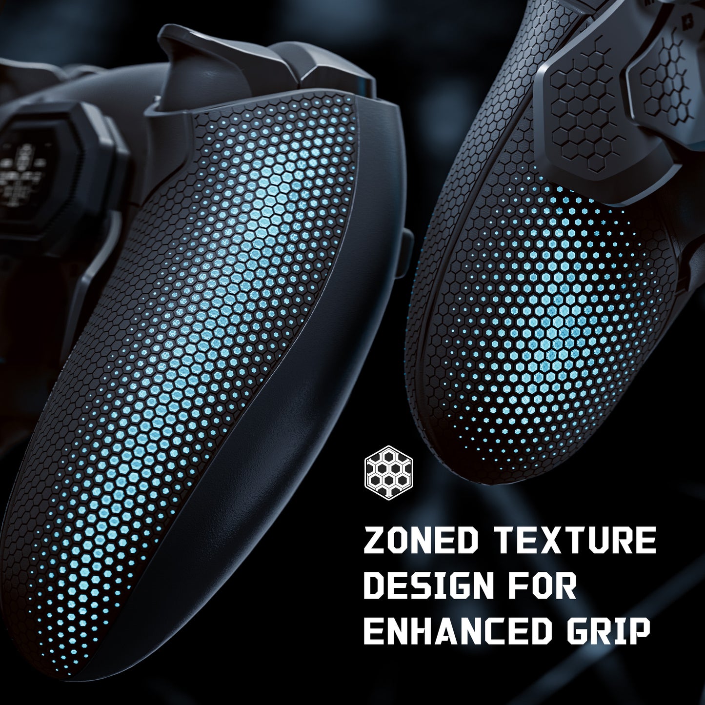 eXtremeRate PS5 edgeコントローラーに対応用BEYOND バックパドルキット、OLEDディスプレイ&エルゴノミックグリップ【ブラック】