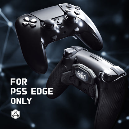 eXtremeRate PS5 edgeコントローラーに対応用BEYOND バックパドルキット、OLEDディスプレイ&エルゴノミックグリップ【ブラック】