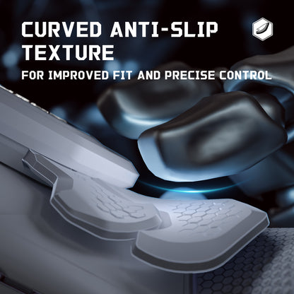 eXtremeRate PS5 edgeコントローラーに対応用BEYOND バックパドルキット、OLEDディスプレイ&エルゴノミックグリップ【ニューホープグレー＆クラシックグレー】