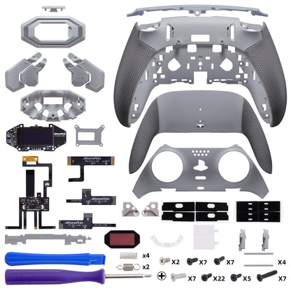 eXtremeRate BEYOND Back Paddle Kit for PS5 Edge Controller, OLED Display & Ergonomic Grip [New Hope Gray & Classic Gray]