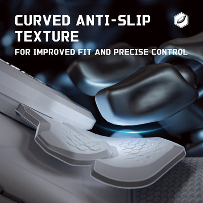 eXtremeRate BEYOND Back Paddle Kit for PS5 Edge Controller, OLED Display & Ergonomic Grip [New Hope Gray & Classic Gray]