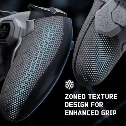 eXtremeRate BEYOND Back Paddle Kit for PS5 Edge Controller, OLED Display & Ergonomic Grip [New Hope Gray & Classic Gray]