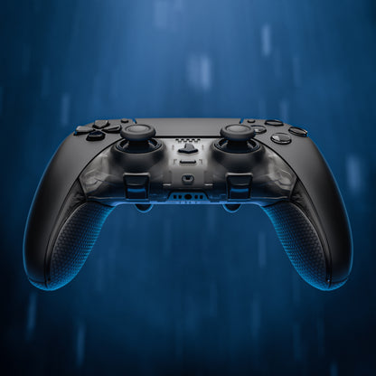 eXtremeRate Beyond-ARC Bottom Shell Kit for PS5 Edge Controller (Clear & Black)