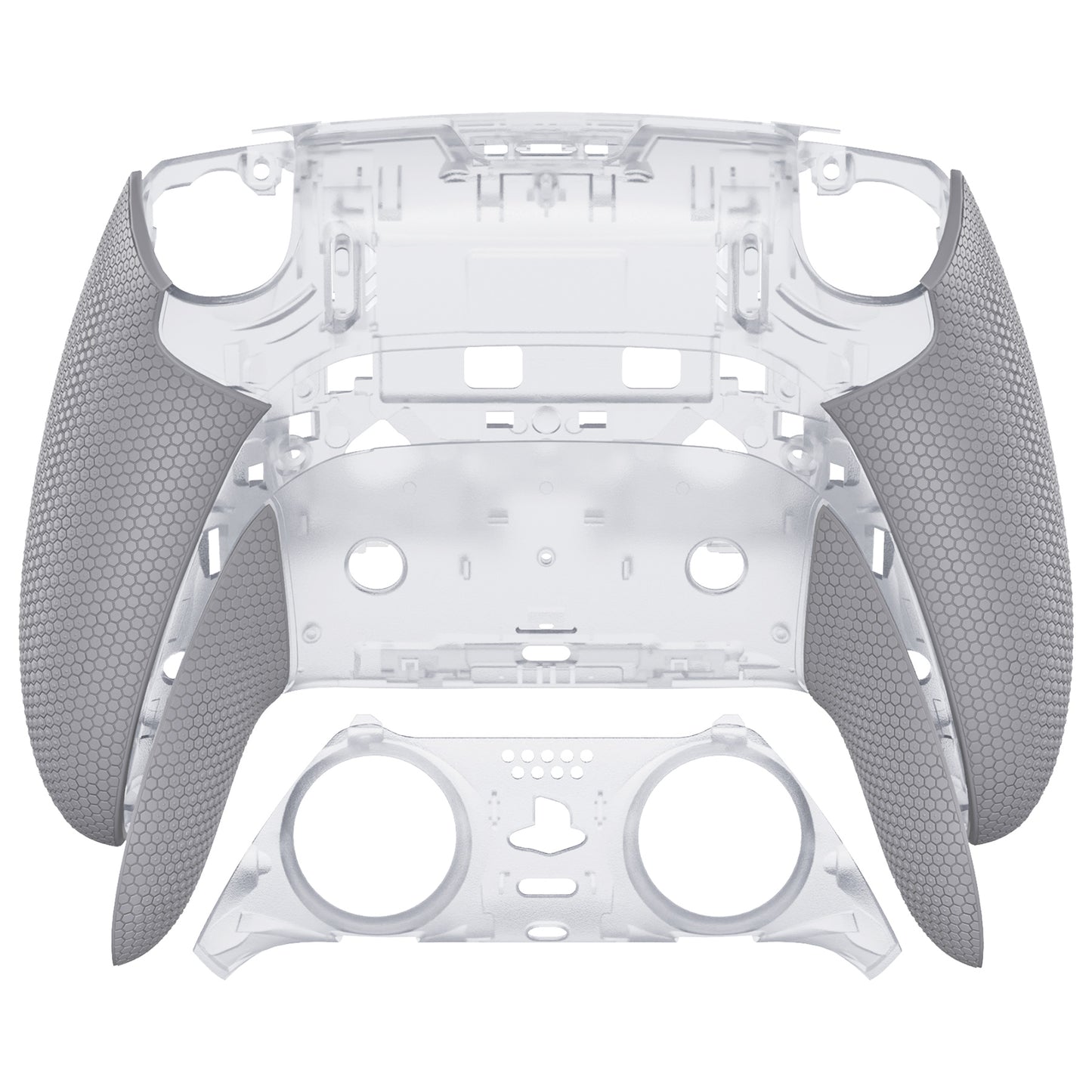 eXtremeRate Beyond-ARC Bottom Shell Kit for PS5 Edge Controller (Clear & Gray)
