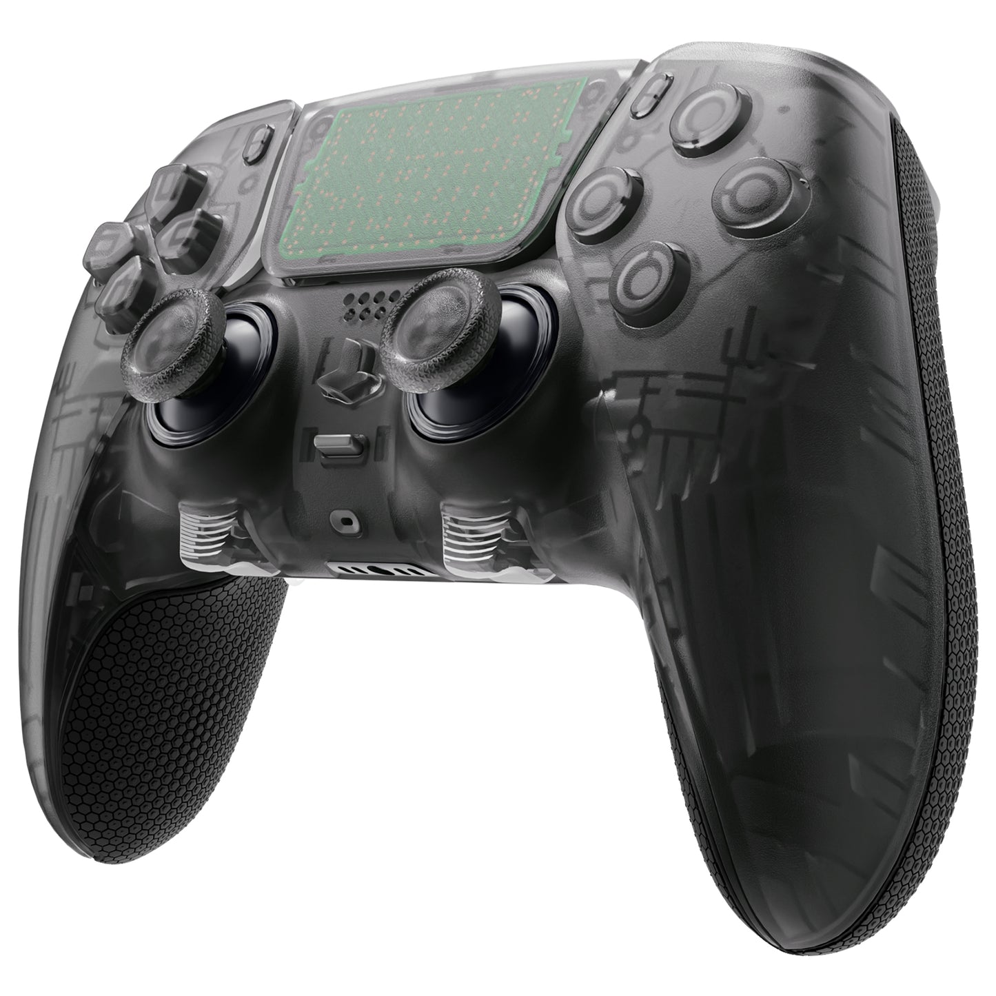 eXtremeRate PS5 Edgeコントローラー対応用 Beyond-ARC フルセットシェル ボタンキット【クリアブラック】